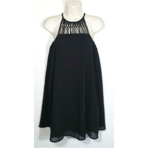 LULU'S Tell Me Swing Dress Halter Neckline 3060E1M